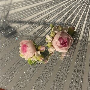 Pink Floral Earrings
